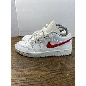 Nike Air Jordan 1 Low White University Red AO9944-161 Womens 8 Mens 6.5